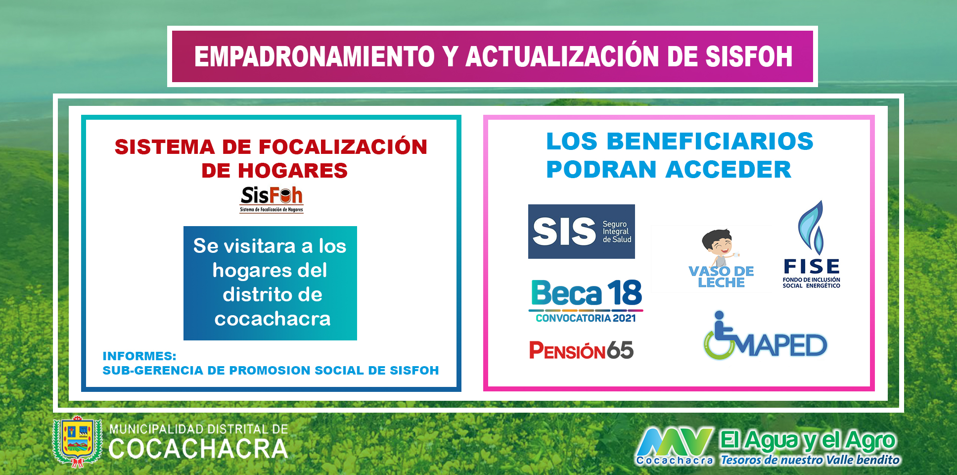 PROGRAMAS SOCIALES MDC